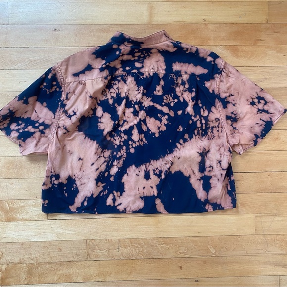 One of a kind- Bleach Tie Dye Blouse - Picture 3 of 3